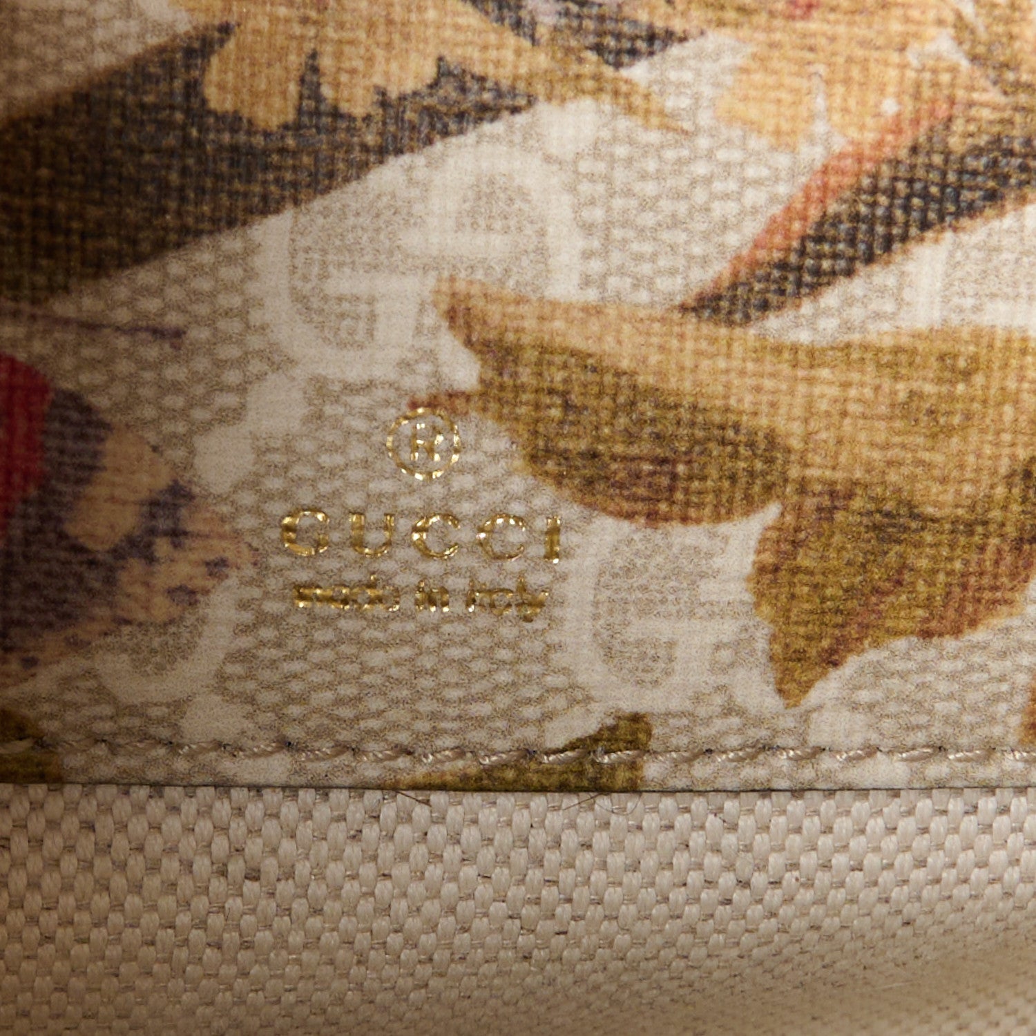 Gucci GG Supreme Monogram Water Flora Web Mini Ophidia Shoulder Bag Beige White Multicolor 6 of 11