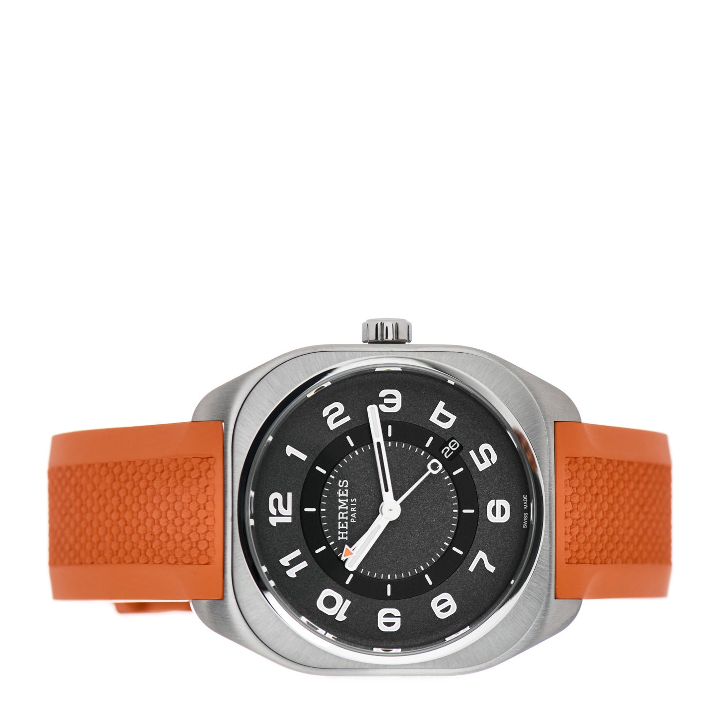 Titanium Rubber 39mm H08 Automatic Watch Orange