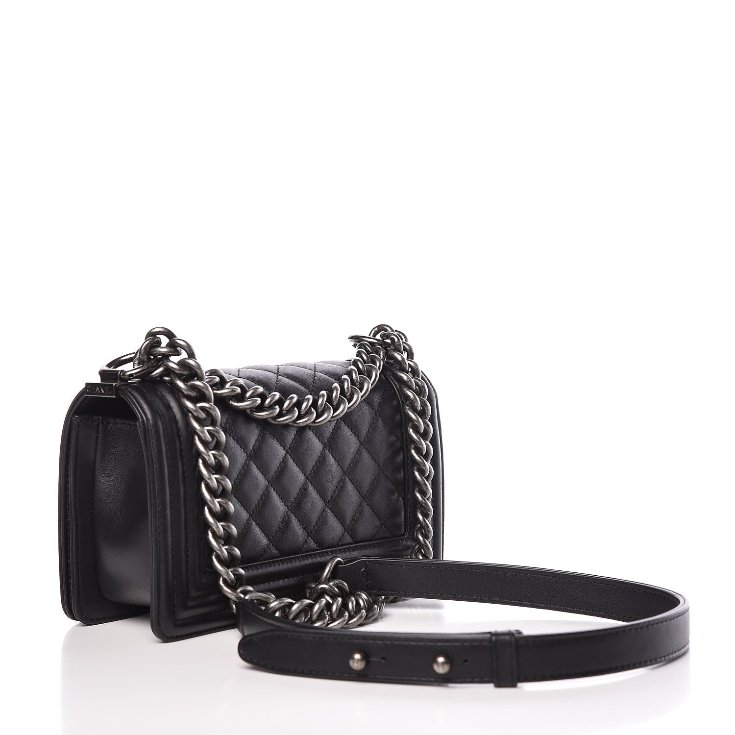 Chanel Calfskin Quilted Small Boy Flap Black 3 of 10