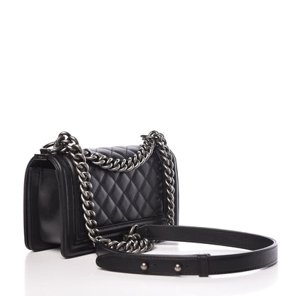 Chanel Calfskin Quilted Small Boy Flap Black 3 of 10