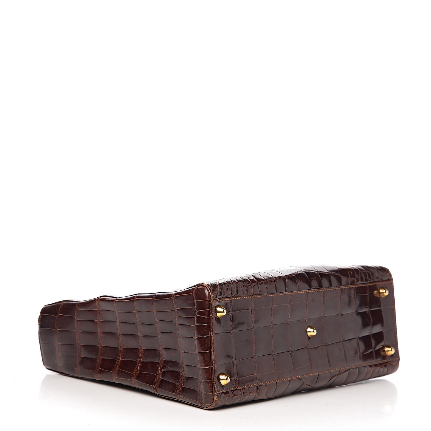 Crocodile Large Lady Dior Brown