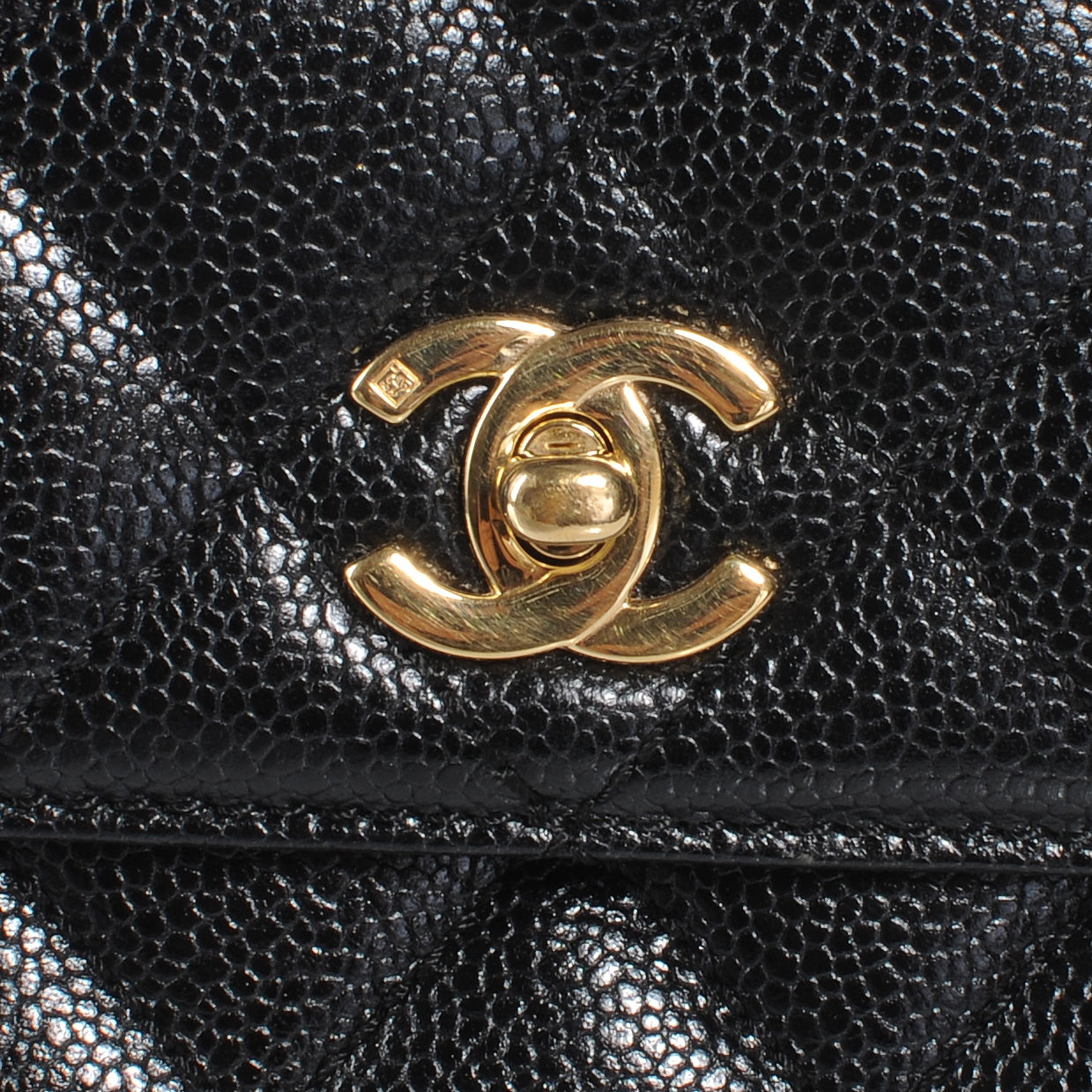Chanel Caviar Kelly Jumbo Flap Bag Black 5 of 9