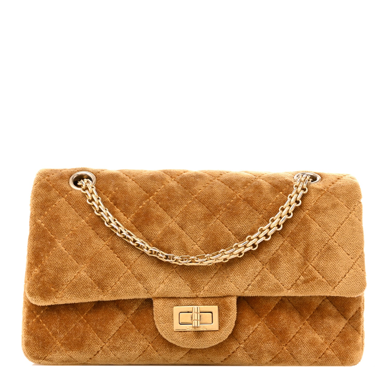 Chanel Velvet Quilted 2.55 Reissue 225 Flap Ochre 1 of 12