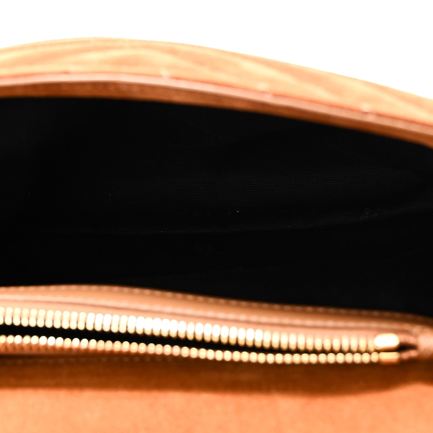 Saint Laurent Suede Matelasse Chevron Fringe Monogram Medium College Bag Cinnamon 5 of 11