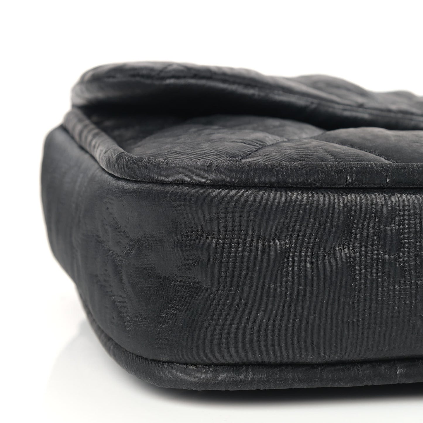 Coated Canvas Quilted Le Marais Flap Black