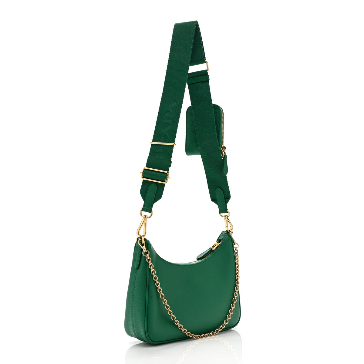 Prada Saffiano Lux Re-Edition 2005 Shoulder Bag Mango 3 of 10