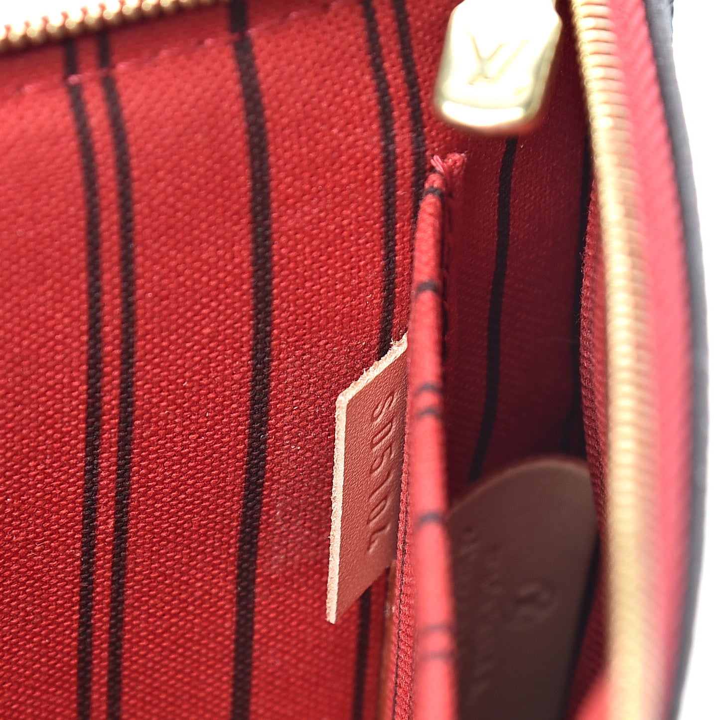 Monogram Neverfull MM GM Pochette Cherry