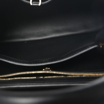 Louis Vuitton Raffia Calfskin Capucines MM Black Ecru 5 of 9