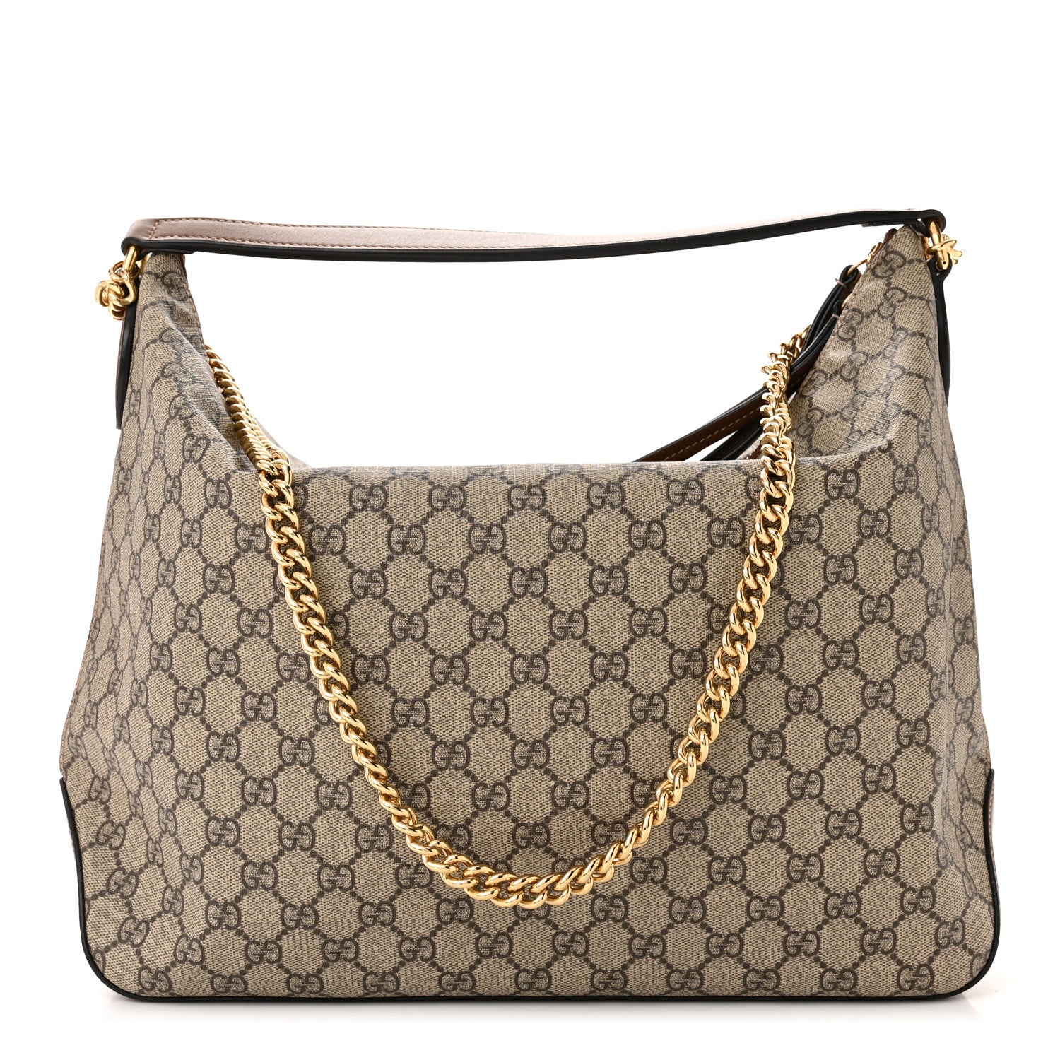 Gucci GG Supreme Monogram Large Linea A Hobo Light Brown 1 of 15