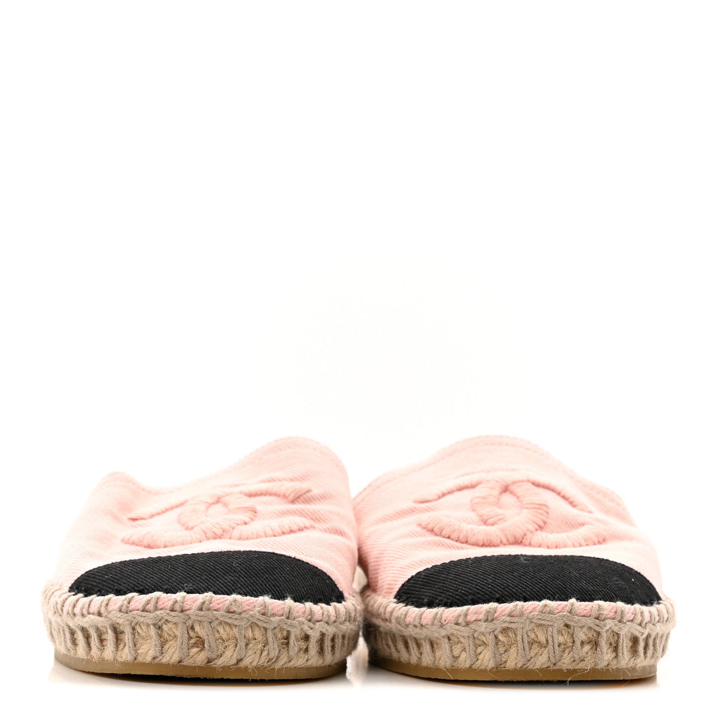 Denim CC Espadrille Mules 37 Pink Black