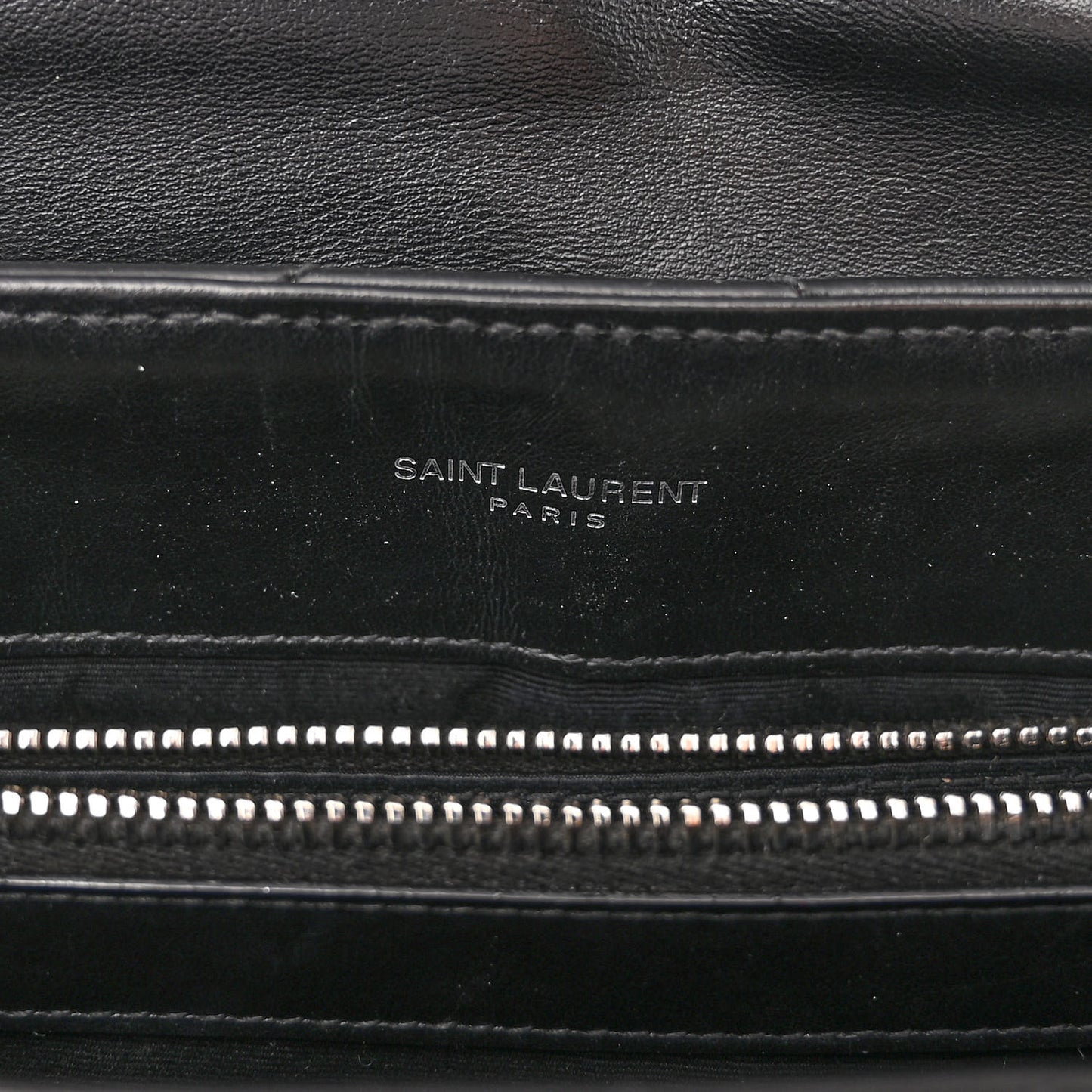 Calfskin Y Quilted Monogram Medium Loulou Chain Satchel Black