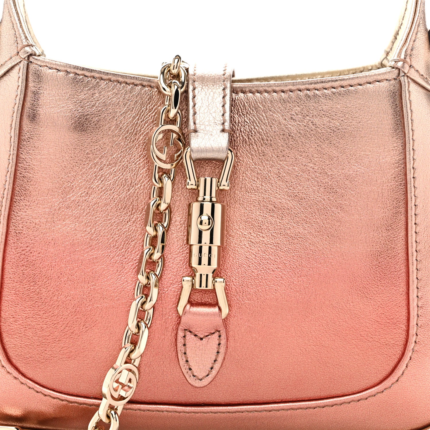 Gucci Metallic Faded Nappa Mini Jackie 1961 Copper 9 of 11