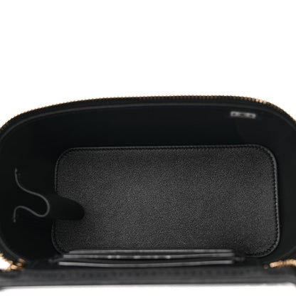 Chanel Lambskin Quilted Small Top Handle Vanity Case With Chain Black 5 of 10