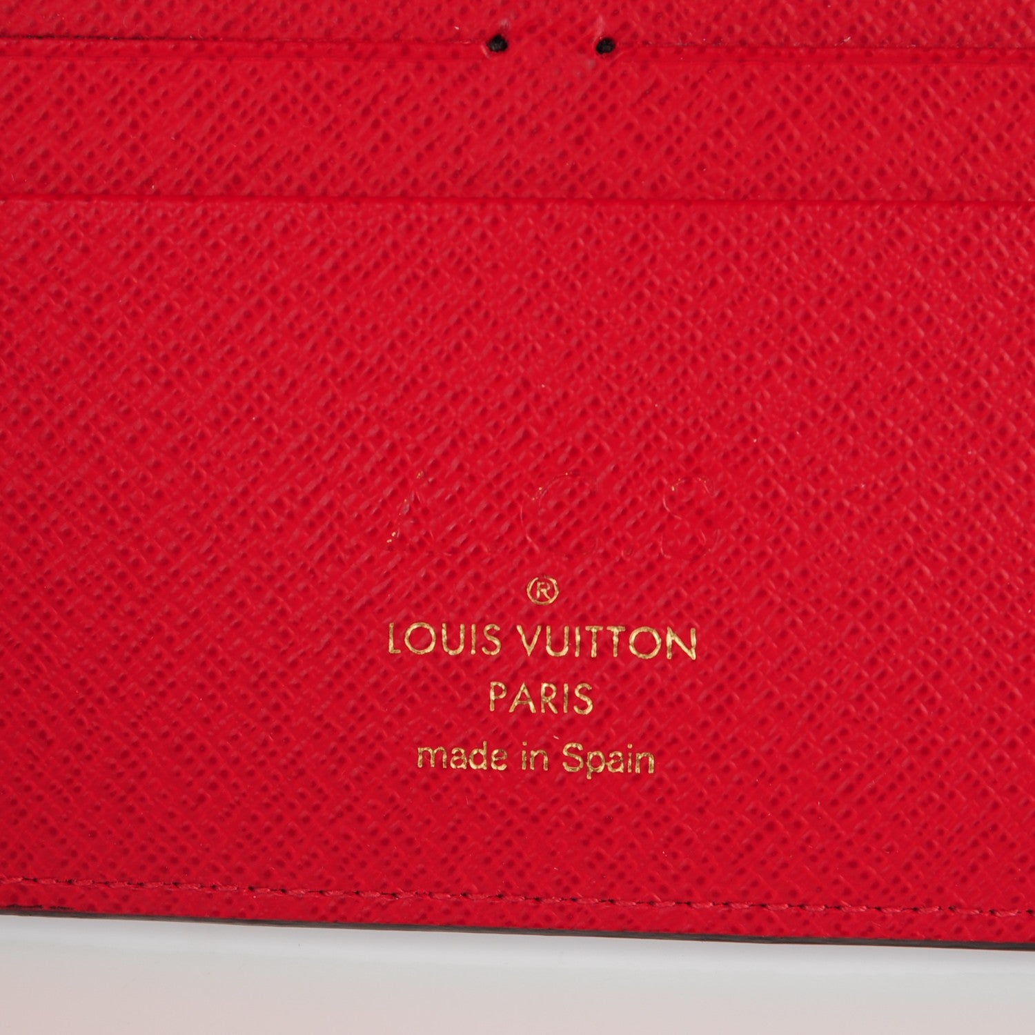 Louis Vuitton Damier Ebene Insolite Wallet Red 6 of 7