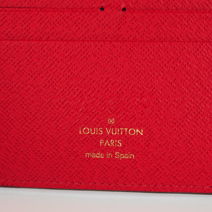 Louis Vuitton Damier Ebene Insolite Wallet Red 6 of 7