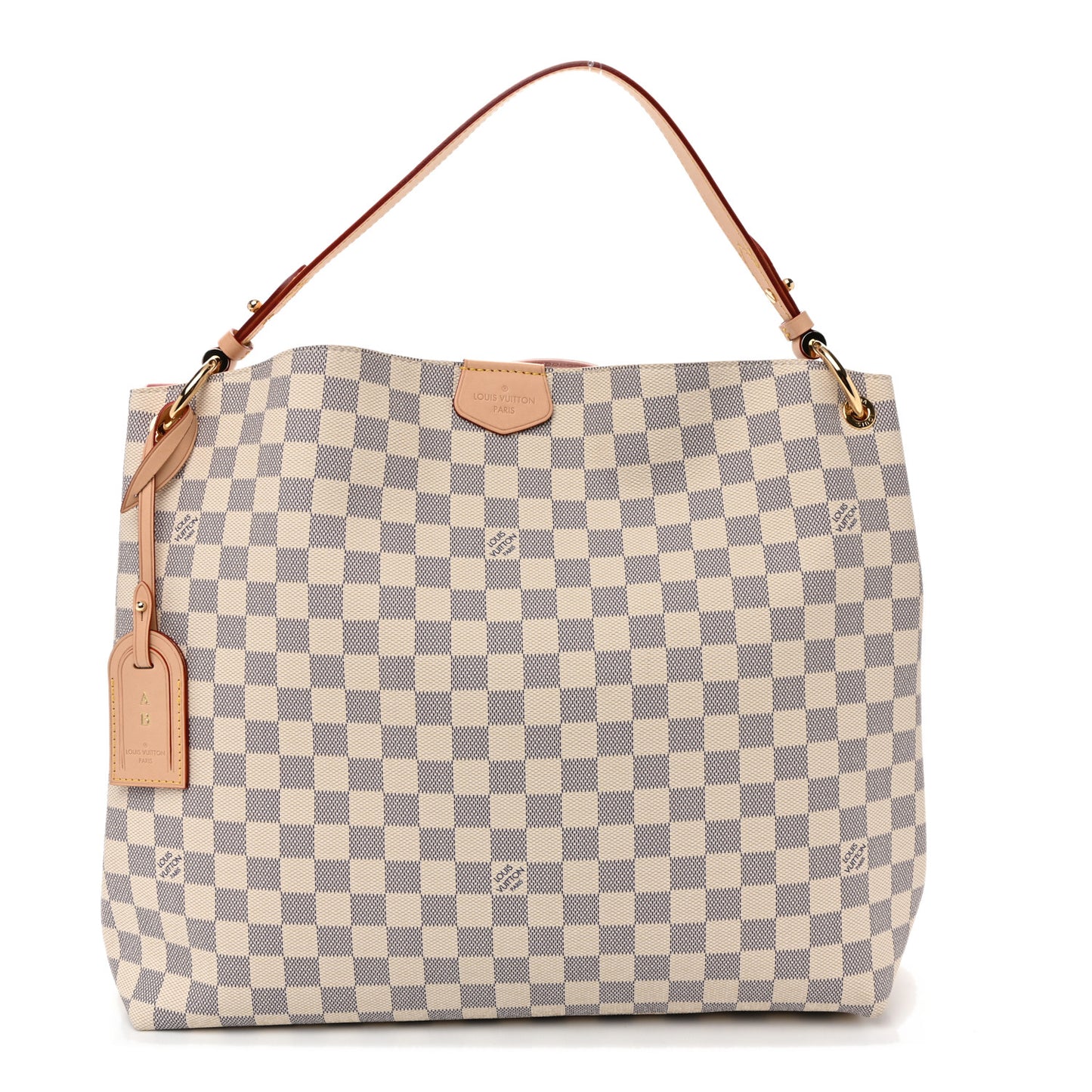 Damier Azur Graceful MM Rose Ballerine