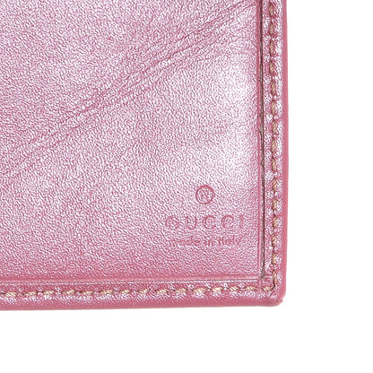 Gucci Imprime Monogram GG Pierce Chain Clutch Wallet Pink 5 of 9