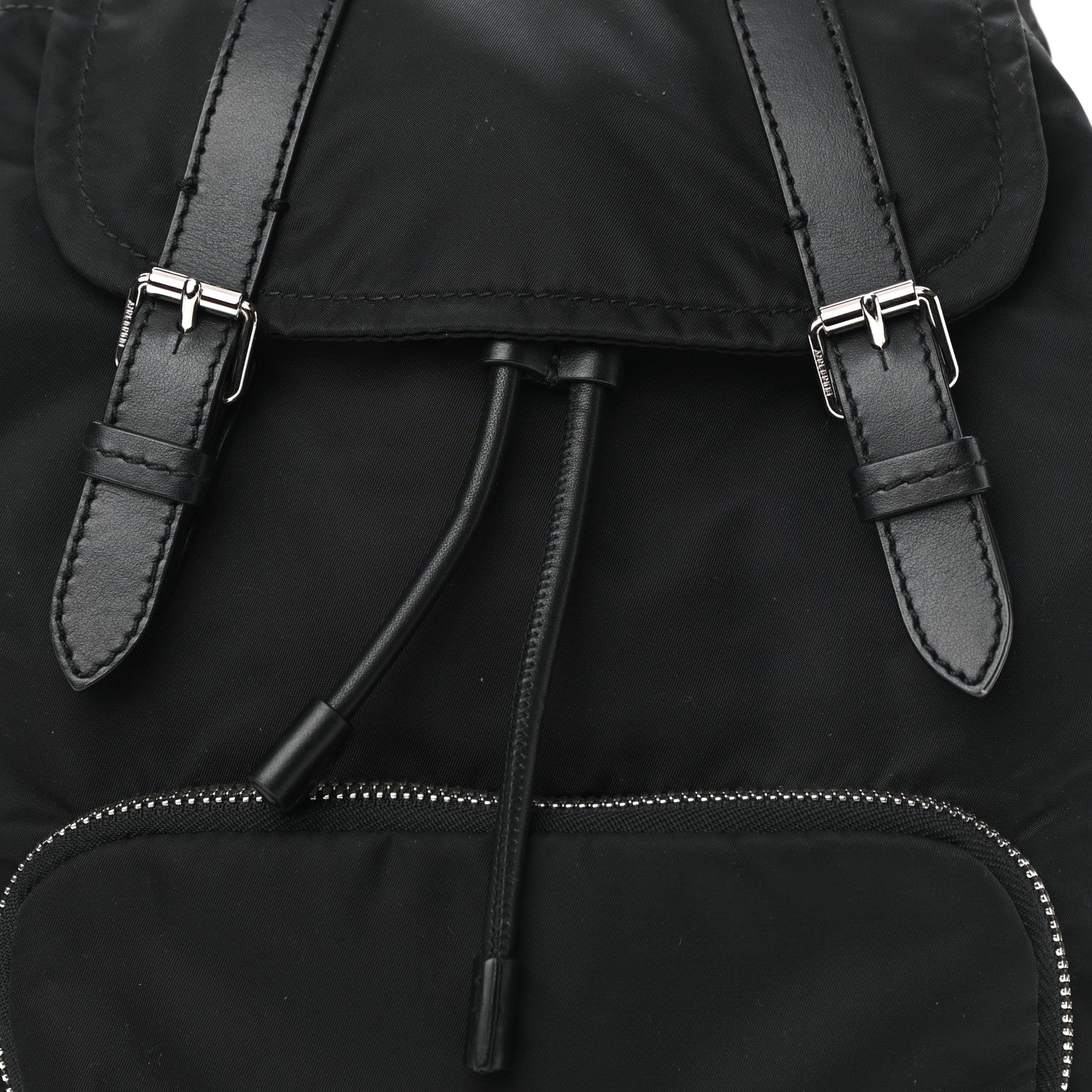 Burberry Nylon Logo Print Medium Rucksack Backpack Black 7 of 11
