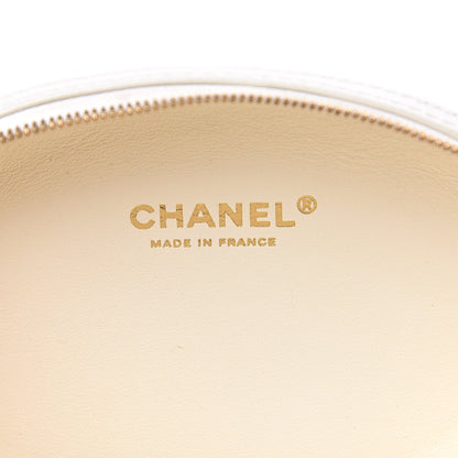 Chanel Embroidered Lambskin Chevron Quilted La Pausa Evening Bag White 6 of 11
