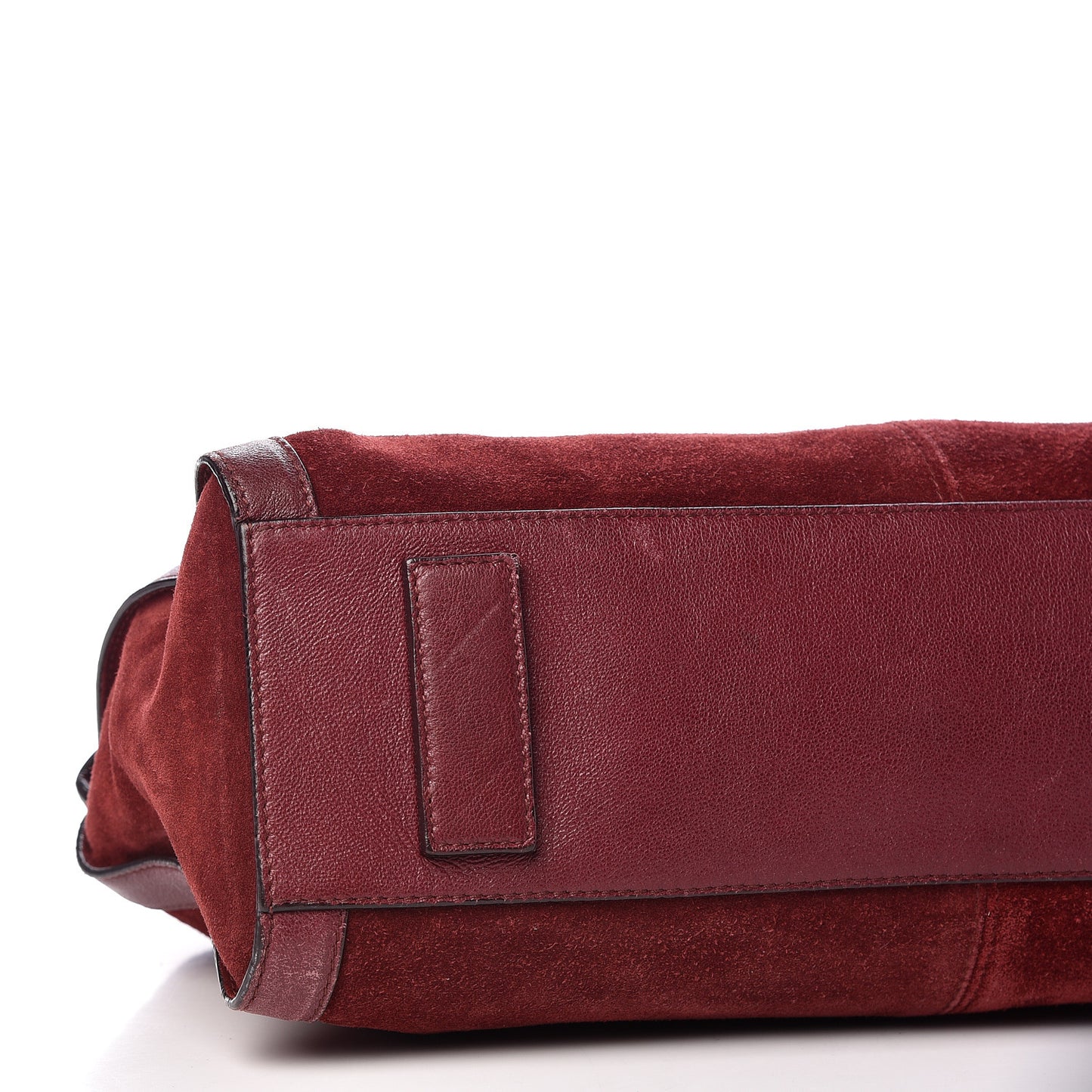 Suede Mini De Manta Tote Oxblood