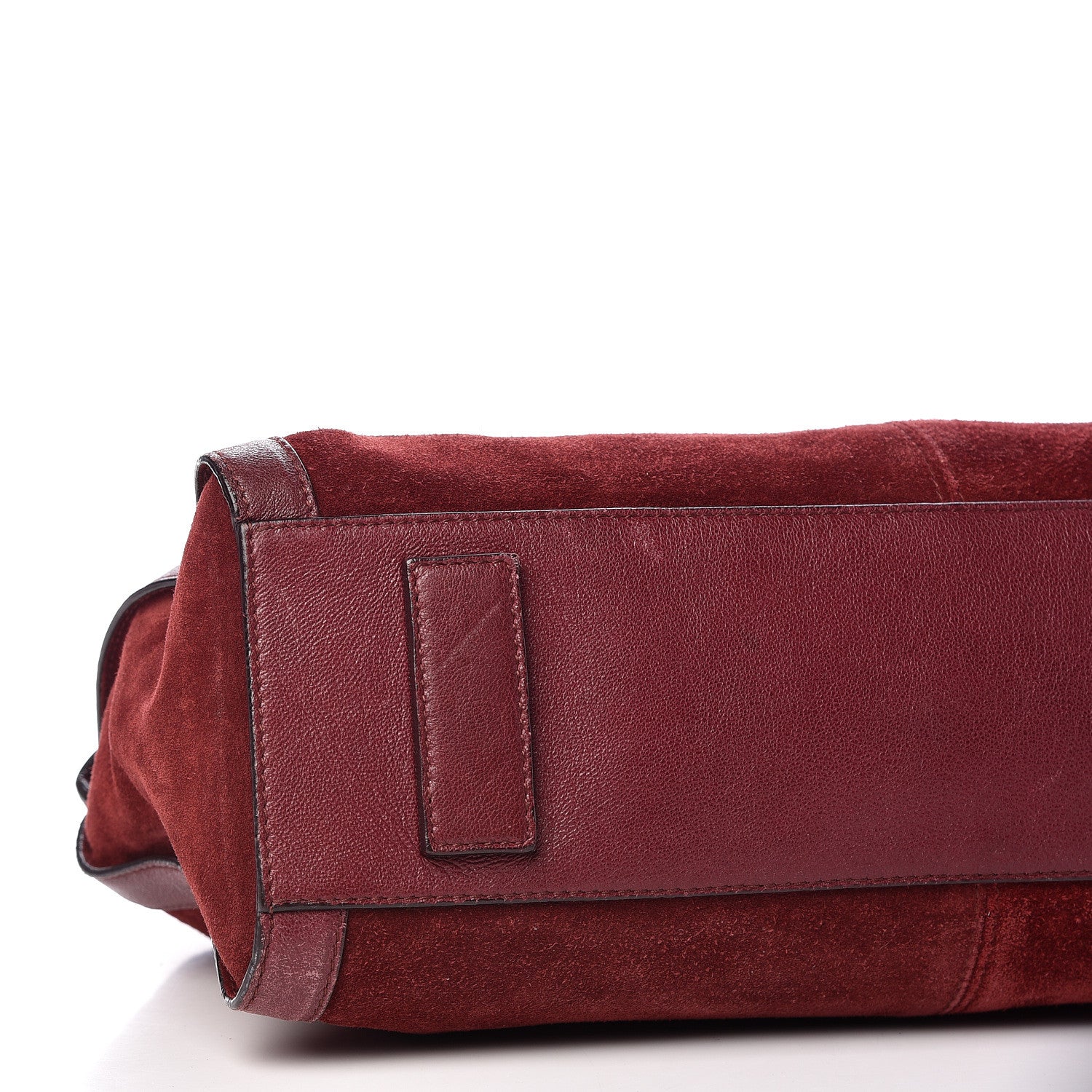 Alexander McQueen Suede Mini De Manta Tote Oxblood 9 of 10
