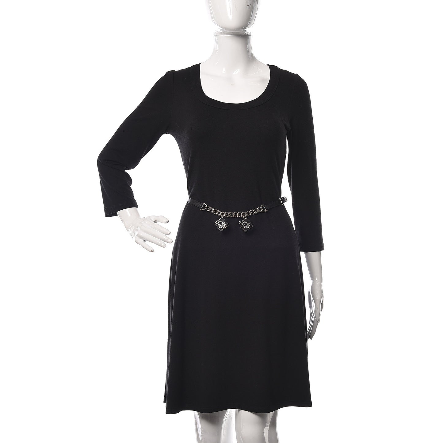 Calfskin Gambler Dice Belt Black