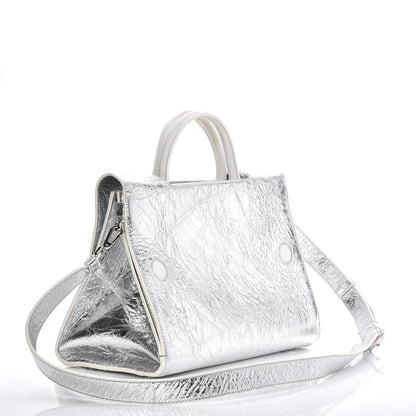 Christian Dior Metallic Calfskin Medium Diorever Flap Silver 3 of 13