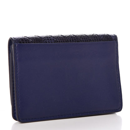 Bottega Veneta Nappa Intrecciato Ayers Intrecciato Card Case Dark Blue 3 of 7