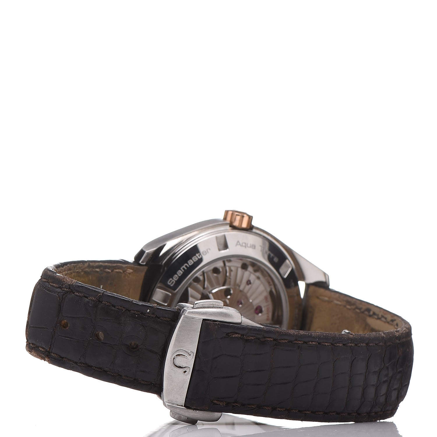 Omega Stainless Steel 18K Red Gold Alligator 38mm Seamaster Aqua Terra 150M Automatic Watch Grey 231.23.39.21.06.001 4 of 12