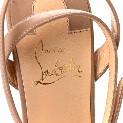 Christian Louboutin Nappa Loubi Queen 120 Pumps 37 Nude 7 of 10