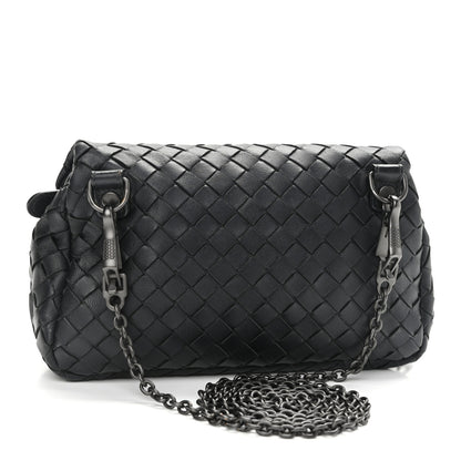 Bottega Veneta Nappa Intrecciato Mini Chain Messenger Black 3 of 11