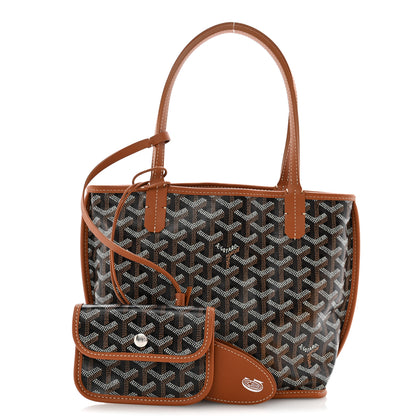 Goyard Goyardine Reversible Mini Anjou Black Gold 3 of 12