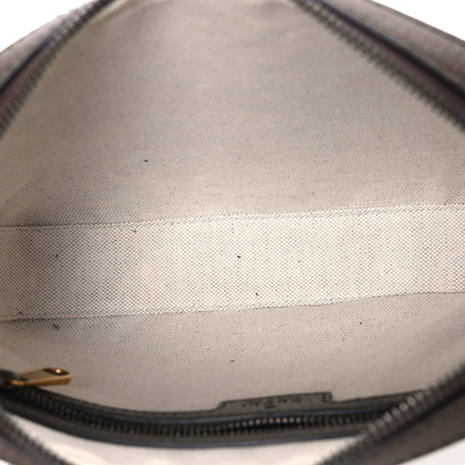 Gucci GG Supreme Monogram Textured Dollar Calfskin Web Ophidia Wristlet Shoulder Bag Beige Ebony New Acero 5 of 10