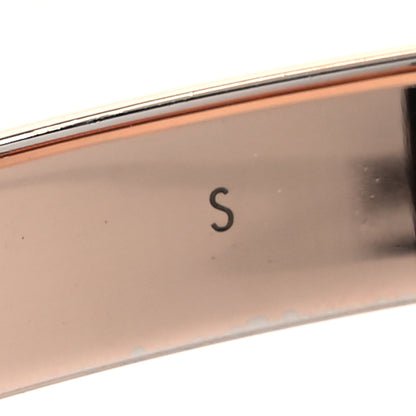 Louis Vuitton Brass Monogram Nanogram Cuff S Pink Gold 5 of 6