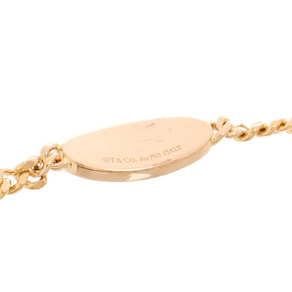 Tiffany 18K Rose Gold Diamond Return To Tiffany Oval ID Bracelet 3 of 4