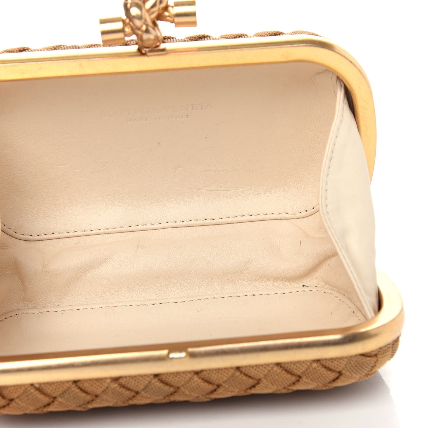 Intreccio Oro Bruciato Knot Clutch