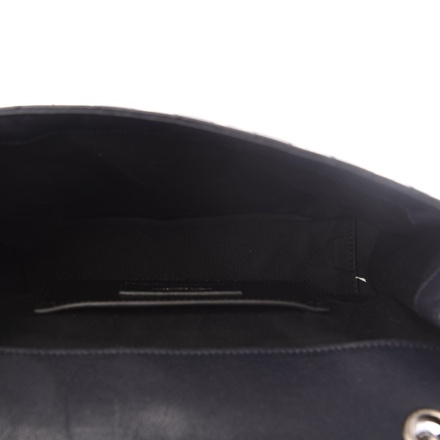 Sheepskin Tri-Quilt Monogram Medium Soft Envelope Bag Deep Marine