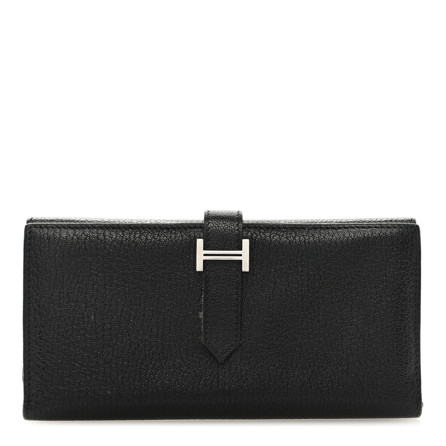 Chevre Mysore Bearn Tri-Fold Wallet Black