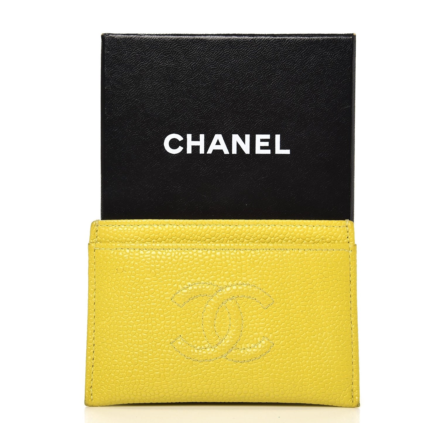 Caviar CC Timeless Card Holder Yellow