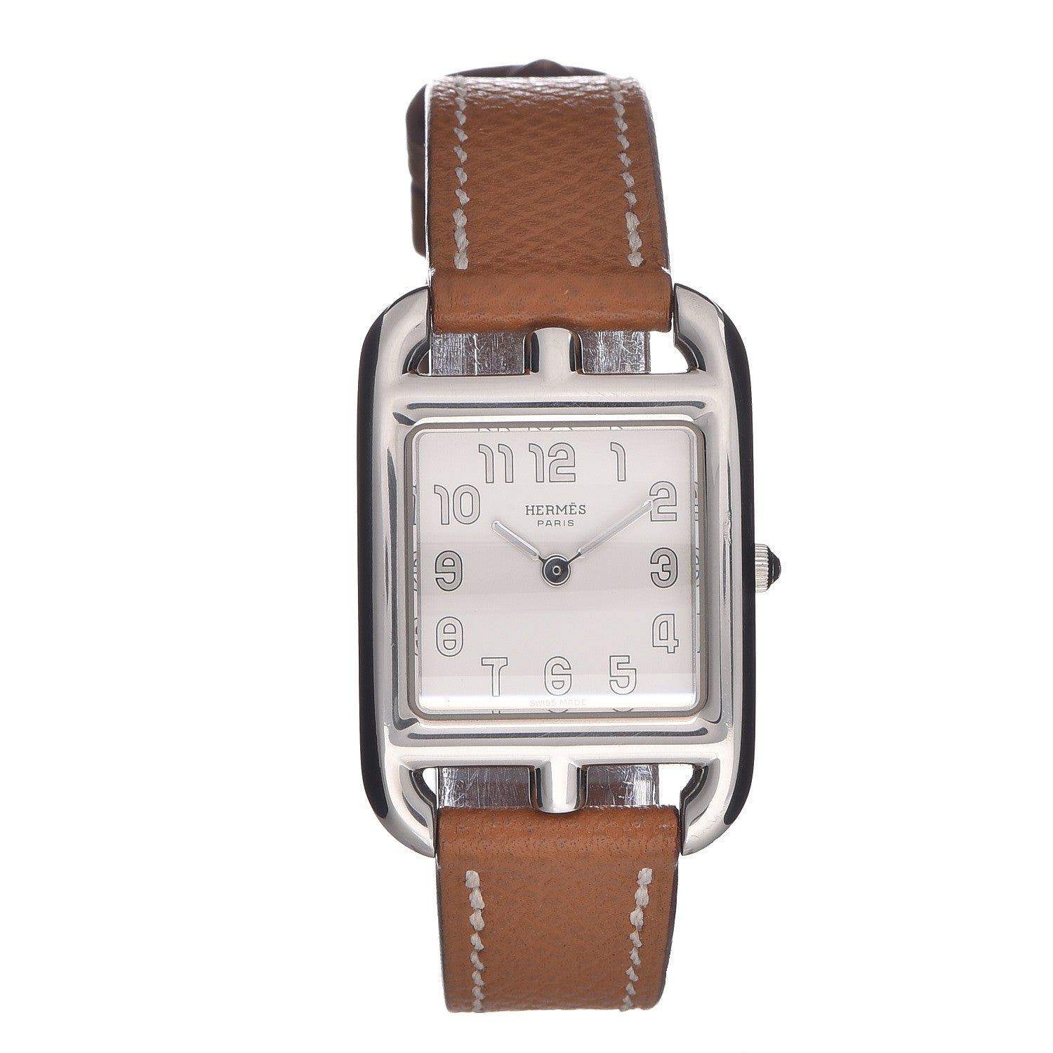 Hermes Stainless Steel Epsom 23mm Cape Cod Quartz Watch Gold 1 of 11