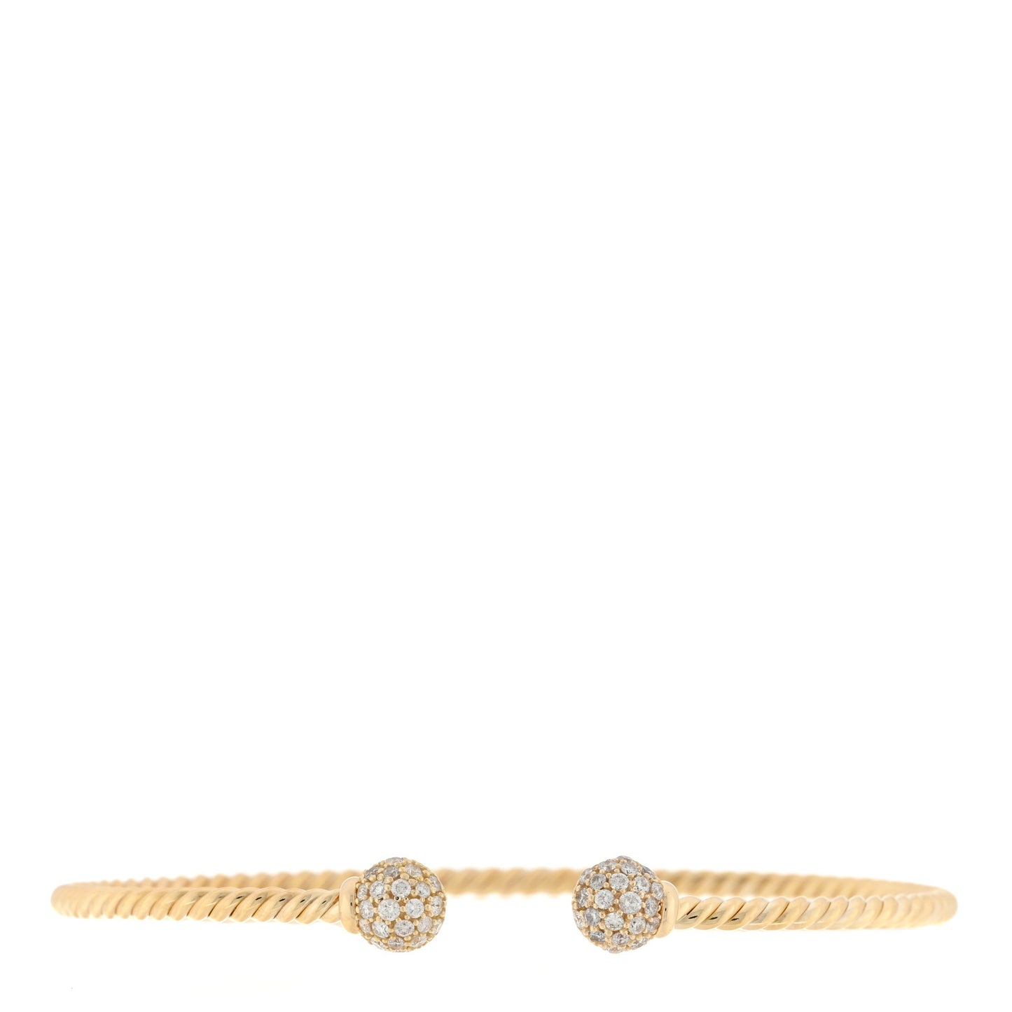 18K Yellow Gold Diamond 6mm Solari Bracelet