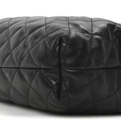 Saint Laurent Lambskin Quilted Maxi Icare Shopping Tote Black 10 of 10