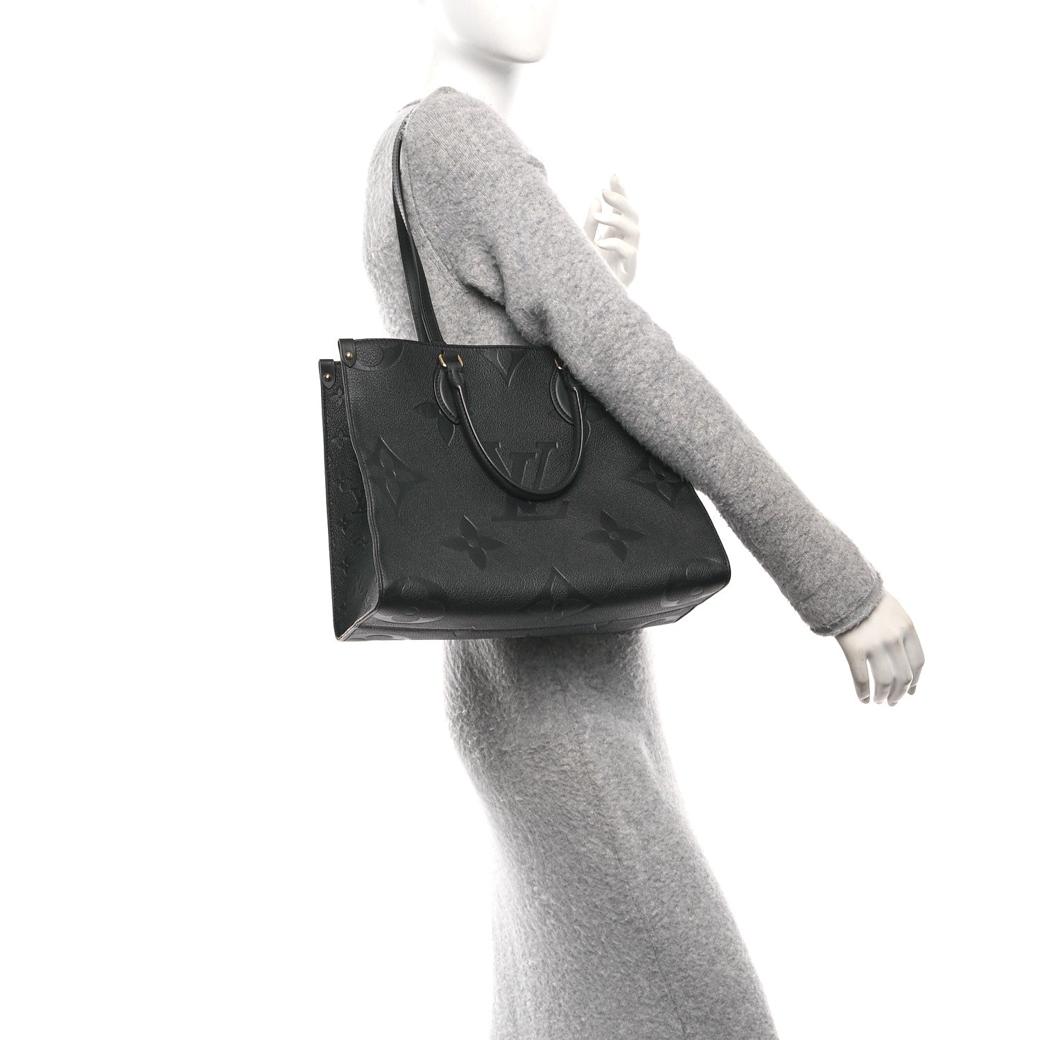 Louis Vuitton Empreinte Monogram Giant Onthego MM Black 2 of 9
