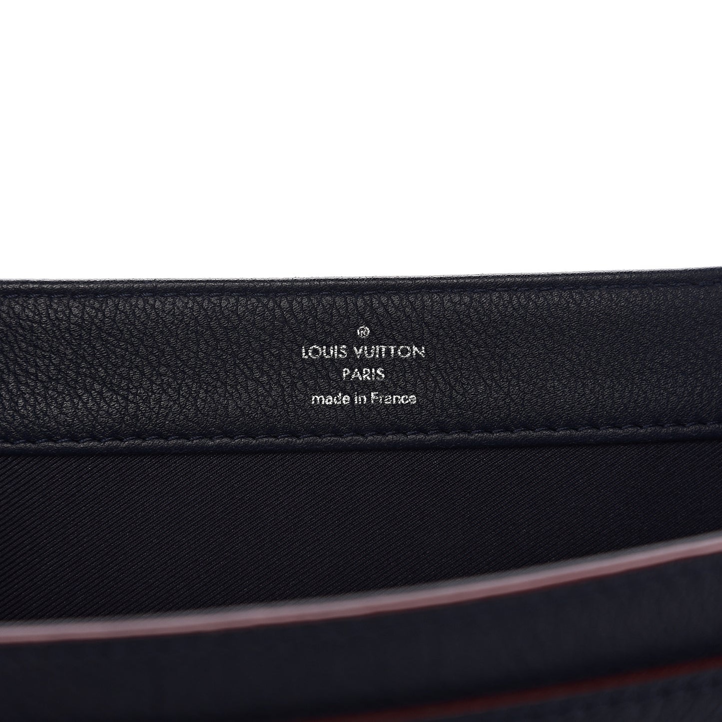 Calfskin Lockme II Chain Bag BB Marine Rouge