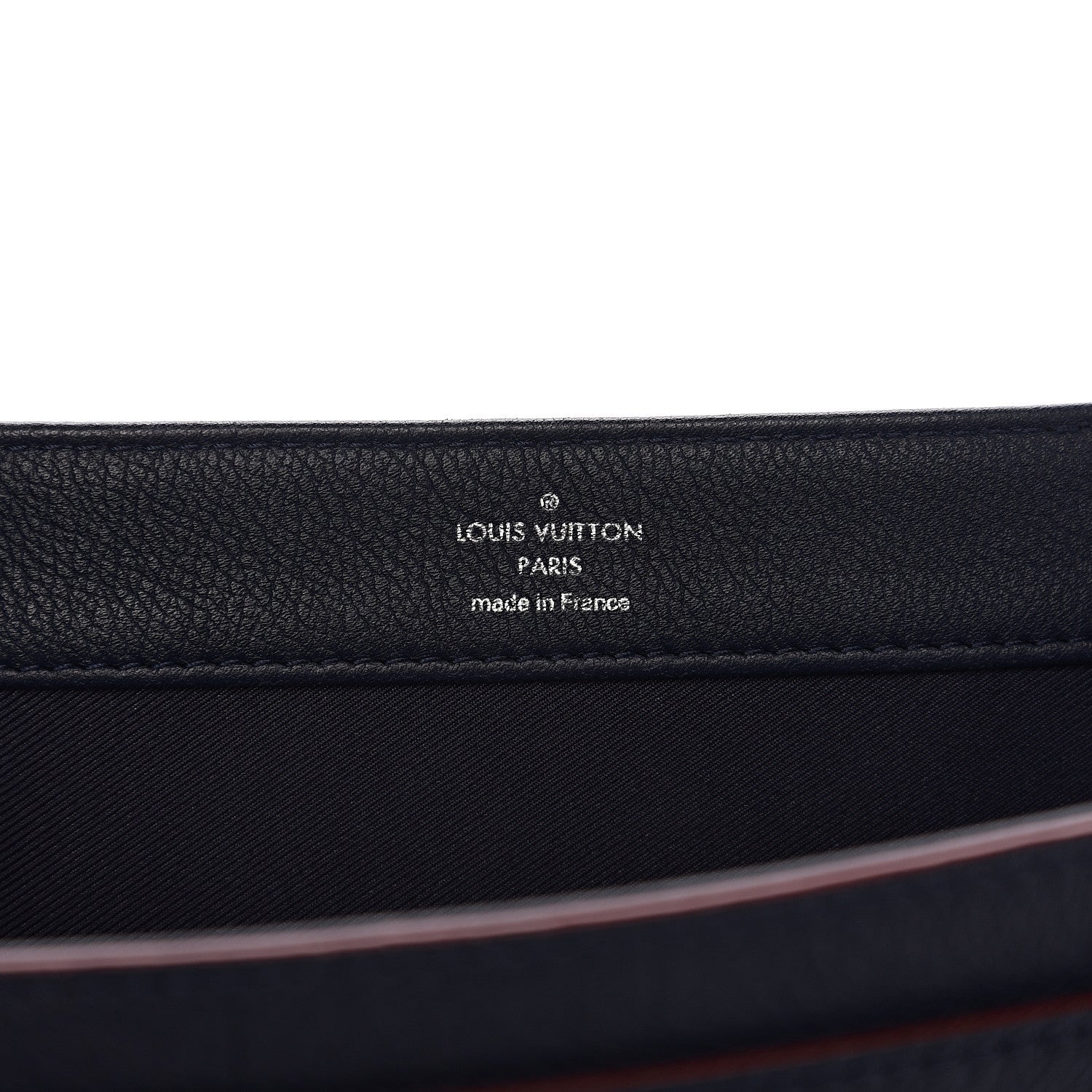 Louis Vuitton Calfskin Lockme II Chain Bag BB Marine Rouge 5 of 10
