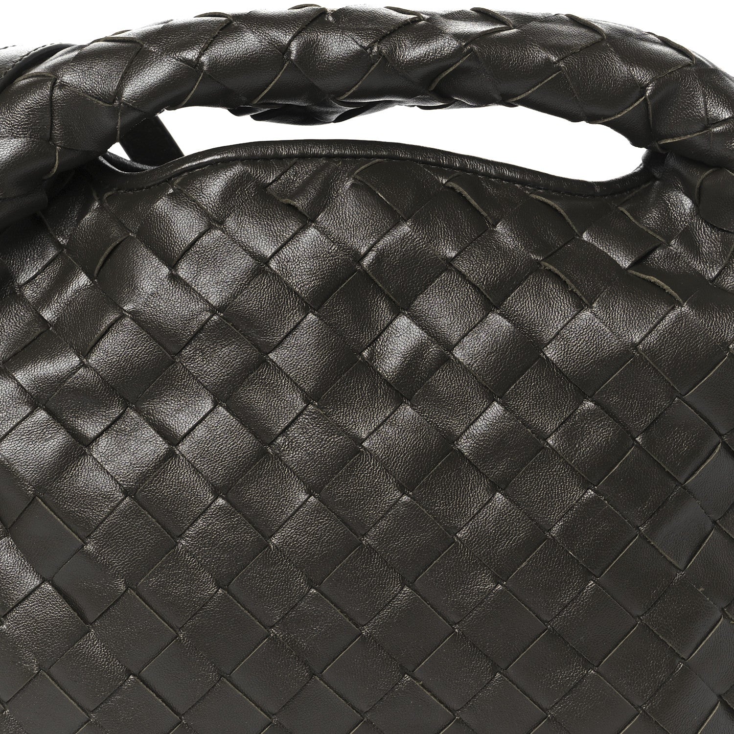 Bottega Veneta Calfskin Intrecciato Mini Hop Kaki 9 of 11