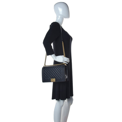 Chanel Caviar Quilted New Medium Boy Flap Black 2 of 9