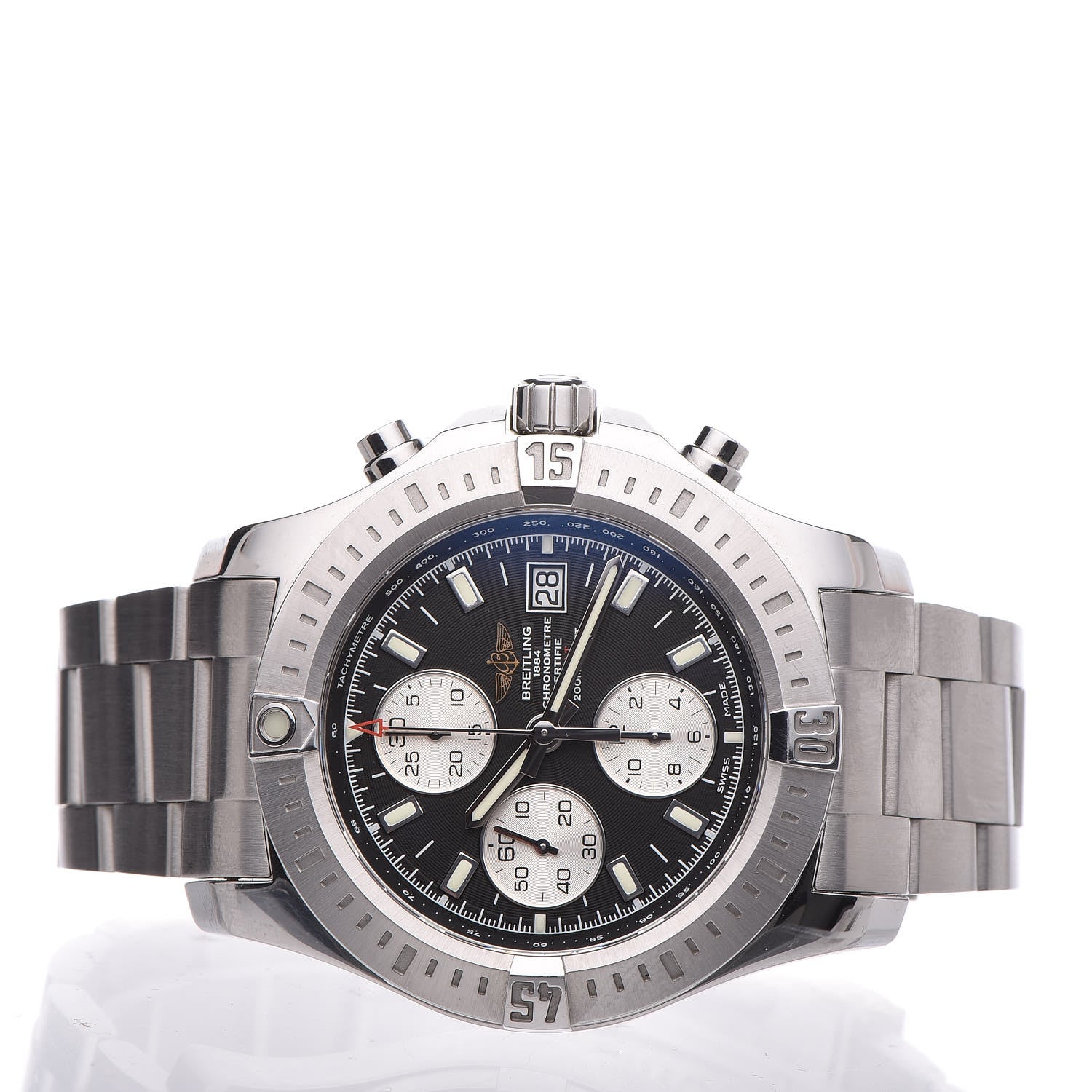 Breitling Stainless Steel 44mm Colt Chronograph Automatic Watch Black A13388 3 of 7