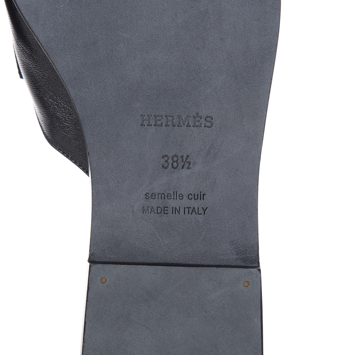 Goatskin Auteuil Sandals 38.5 Black