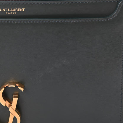 Saint Laurent Smooth Calfskin Monogram Cassandra Clasp Bag Dark Green 12 of 15